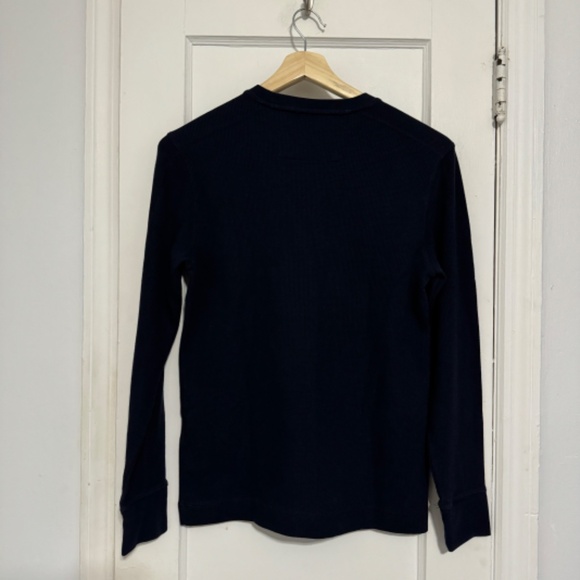 Banana Republic Men's Waffle Knit Pocket Henley | Size: S | Color: Navy - Picture 5 of 5